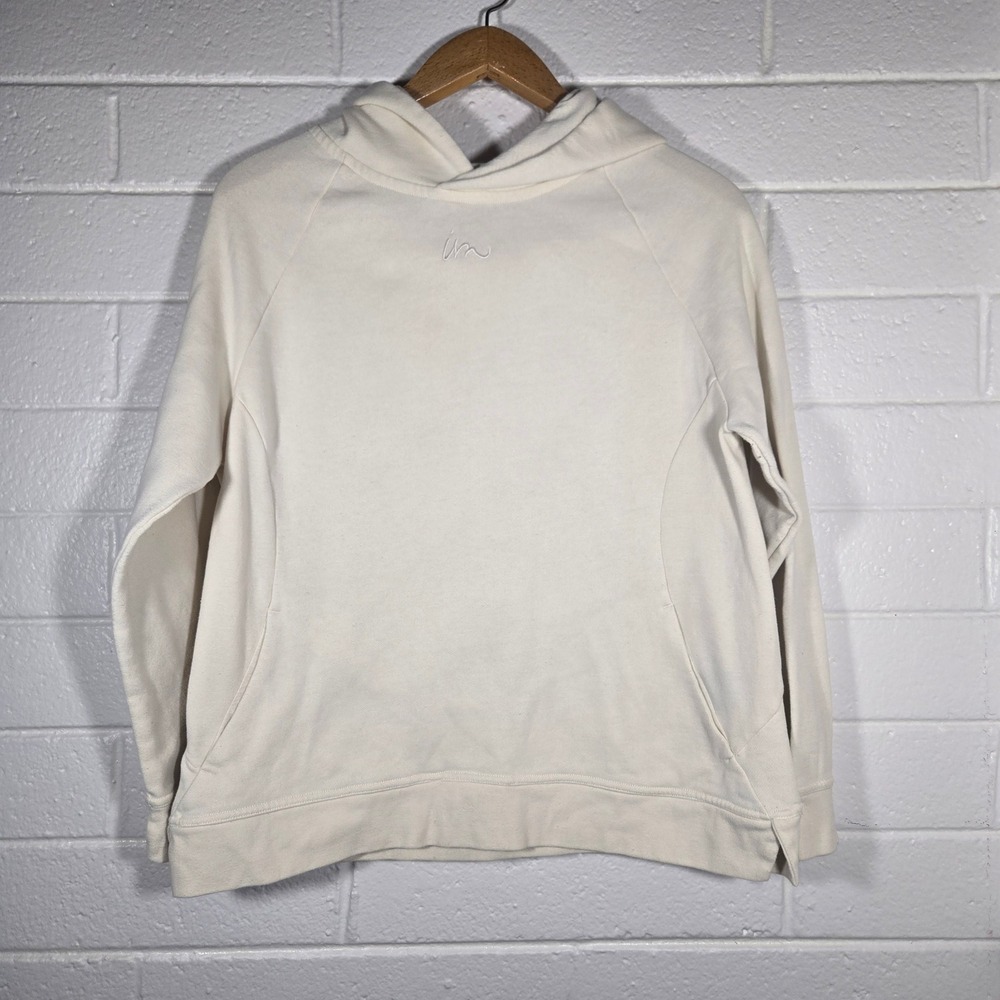 Imperial Motion Hoodie XL Cream‎ Pullover Sweatshirt Minimalist Logo Off White